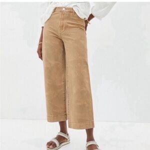 Anthropologie Pilcro James High Rise Cropped Wide Leg Pants Size 31